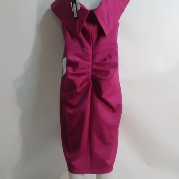 NWT Womens XSCAPE Fuchsia Dress 20W - Picture 9 of 10